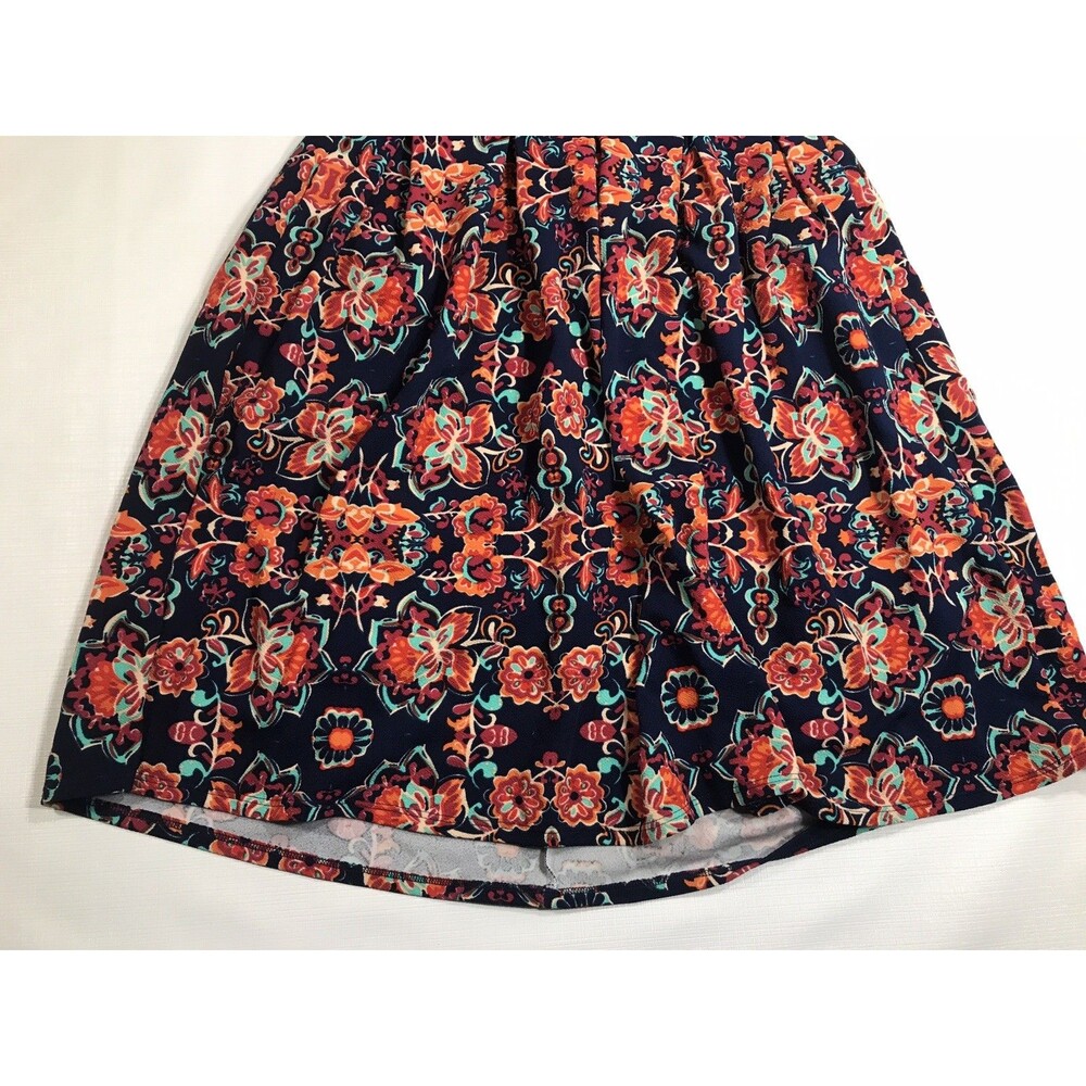 LuLaRoe Women's XL Multi Color Geometric Print Fit & Flare Dress - Picture 3 of 7